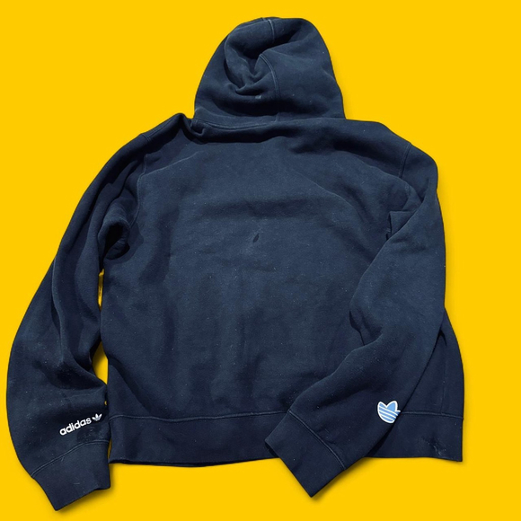 Retro Y2K Black Adidas Always Original Hoodie Fruit Veggies Logo Large - Picture 6 of 6